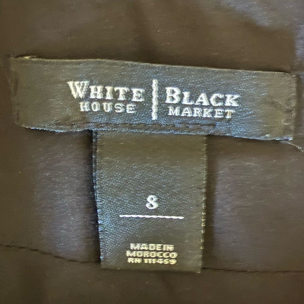 White House Black Market Black Double-Button Pencil Skirt - Picture 3 of 3